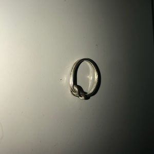 Infinity knot sterling silver ring
